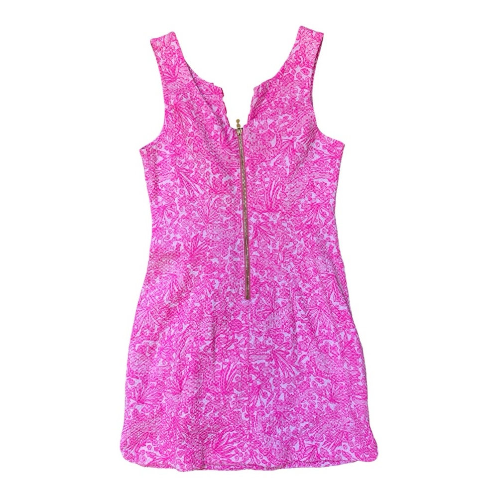 Lilly Pulitzer Target See Ya Later Pink Shift Dress Small 6 Spring Summer Preppy - Picture 3 of 6